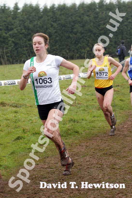 Stephanie Twell during the McCain World Cross Country Trials and Inter Counties.